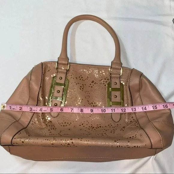 Apt 9 light brown & metallic gold shoulder bag - Picture 4 of 7